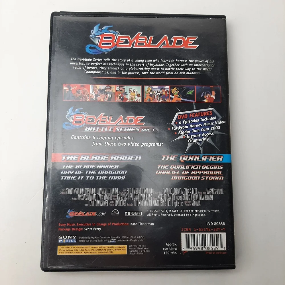 🍒4 for $20🍒 BEYBLADE Battle Series Vol. 1 DVD Anime Series Sony - Picture 3 of 6